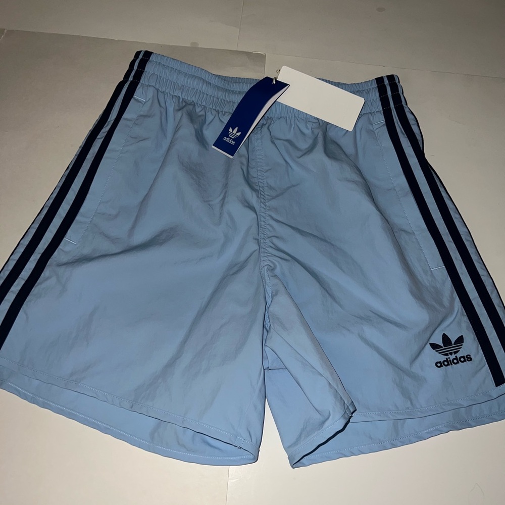 adidas Originals Sprinter Shorts Light Blue Dark Blue Men’s Sz S-XXL $45 NEW